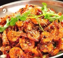 Dry Pot Prawns