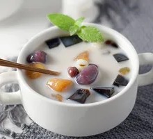 Taro Balls with Red Beans and Sago