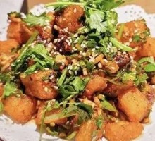 Crispy Pork Cracklings with Potato