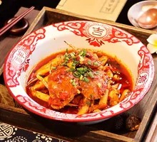 Flower Crab with Rice Noodles
