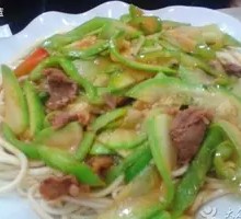 Zucchini Beef Noodles