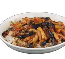 Braised Eggplant in Wooden Bucket Rice
