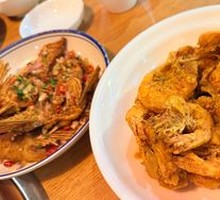 Salted Egg Yolk Prawns