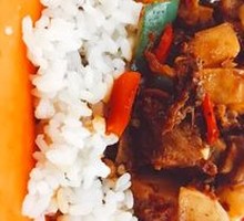 Braised Chicken with Rice