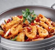 Dry Pot Squid and Shrimp