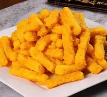 Salted Egg Yolk Baked Sweet Potato