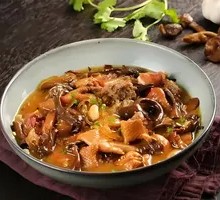Chicken Stewed with Mushrooms