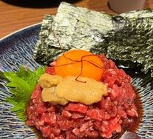 Raw Beef with Sea Urchin