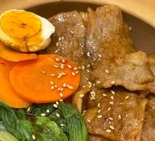 Pan-Fried Pork Belly Rice