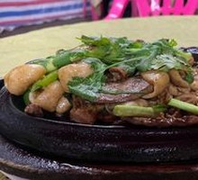 Sizzling Fresh Pork Offal