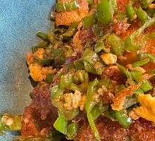 Green Pepper and Goose Egg Stir-fry