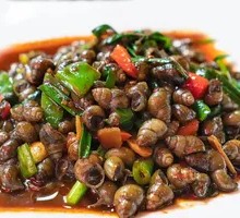 Stir-Fried Water Snails with Perilla