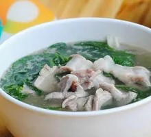 Blood Sausage Noodle Soup