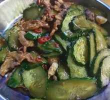 Cucumber and Pork Slices