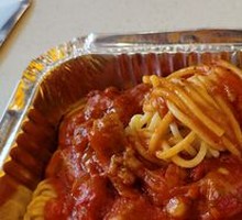 Tomato Sauce Meatball Pasta