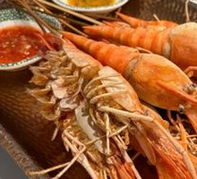 Dock Burned Chinese River Shrimp