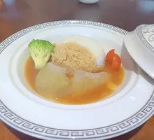 Braised Shark's Fin with Abalone Sauce over Rice