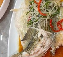 Steamed Sea Bass with Scallion Oil