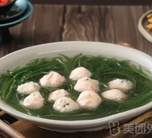 Dragon's Beard Vegetable and Meatball Soup
