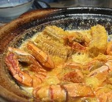 Salted Egg Yolk Corn Stir-fried Prawns