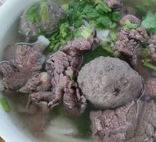 Beef Meatball Rice Noodle Soup