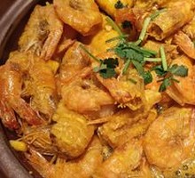 Salted Egg Yolk Stir-fried Shrimp