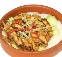 Steamed Fish with Black Bean Sauce Rice