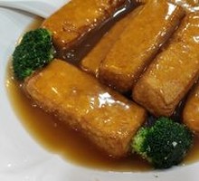 Braised Tofu with Abalone Sauce