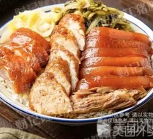 Cantonese Roast Duck with Meat Rolls and Pig's Feet Rice