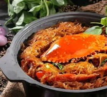 Golden Sauce Crab King with Vermicelli Stew