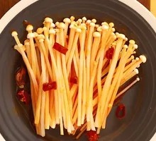 Fresh Braised Enoki Mushrooms