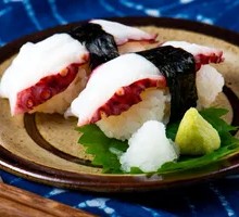 Octopus Sushi Hand Roll