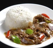 Black Pepper Beef Rice