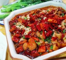 Boiled Pork Intestines in Spicy Sauce