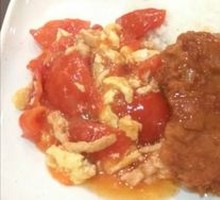 Crispy Pork Cutlet Tomato Rice