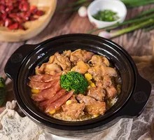Steamed Rice with Sausage and Spare Ribs