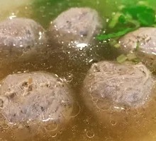 Beef Tendon Meatball Rice Noodle Soup