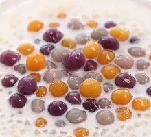 Coconut Taro Ball and Sago Dessert