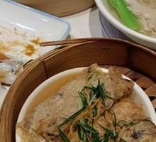 Braised Pork Roll in Tofu Skin with Abalone Sauce