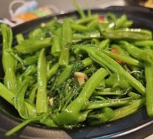 Shrimp Paste Stir-fried Water Spinach