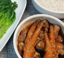 Finger Chicken and Pork Rib Rice