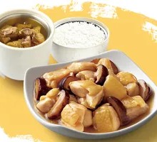 Dried Mushroom Chicken Leg Soup Rice Set