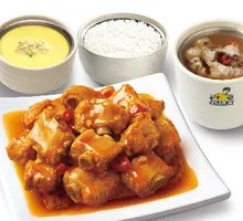 Spicy Pork Rib Rice Meal
