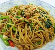 Egg and Meat Fried Noodles