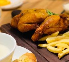 Roast Chicken with Fries