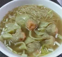 Shrimp and Crab Dumpling Noodle Soup