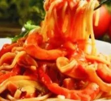 Tomato Sauce Seafood Baked Pasta