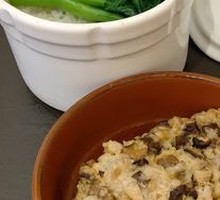 Dried Mushroom and Pork Rice