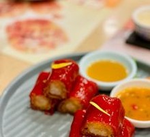 Golden Sea Shrimp Red Rice Noodle Roll