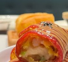 Golden Shrimp Red Rice Noodle Roll